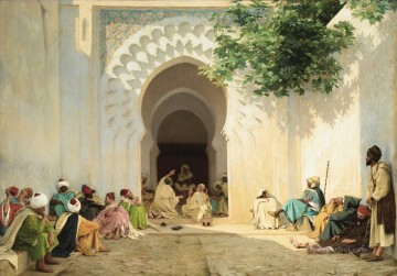 Árabe Painting - UNE AUDIENCIA DU PACHA A TANGER Georges Bretegnier Araber